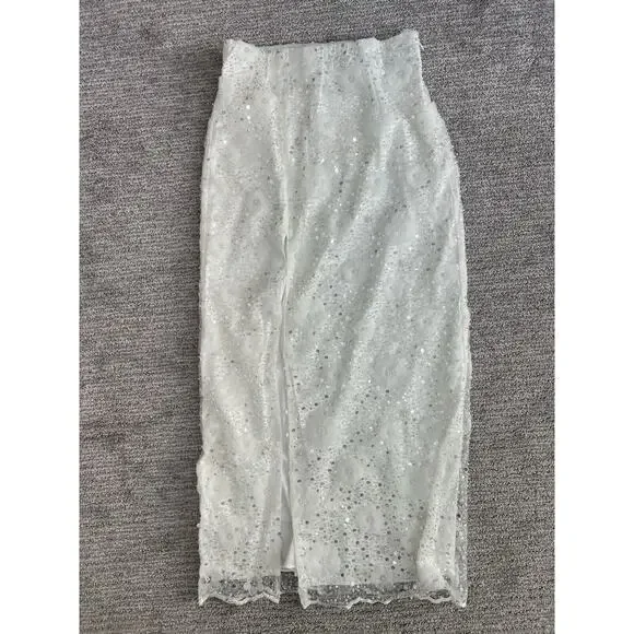 Show Me Your Mumu Wedding Skirt Love Letter Floral, Sequin, SZ S NWT - Picture 3 of 8